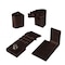 Global Door Controls Aldora Style 3/4 in. Left Hand Offset Door Pivot Hinge Set for Adams Rite Type Storefront Door in Duronodic TH1116-LH-DU - alternate 1